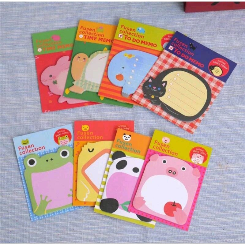 

STIKER NOTE tempelan kertas catatan buku note motif binatang lucu