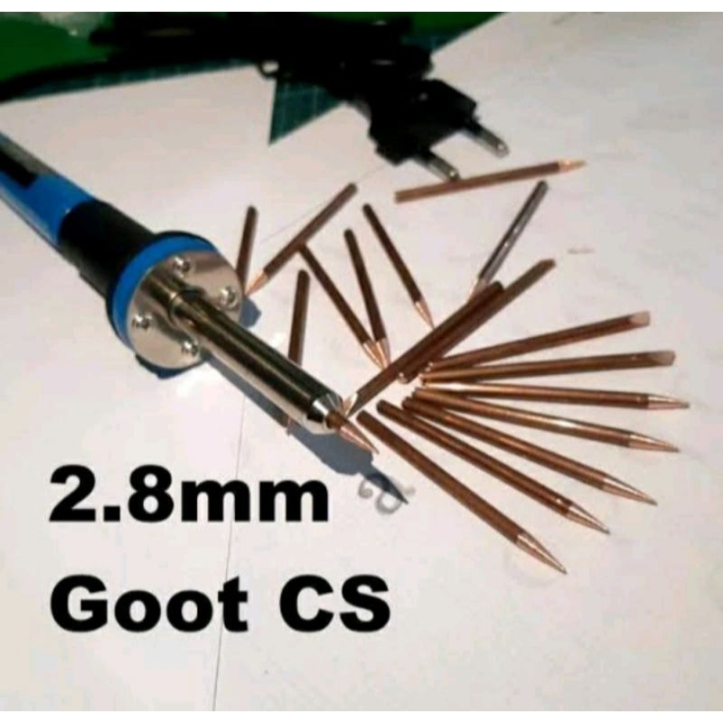 MATA SOLDER UJUNG SOLDER GOOT ASLI TEMBAGA 3 MM LANCIP