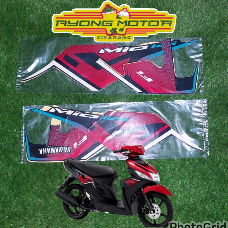 Striping Yamaha Mio M3 125 2022 Hitam Merah