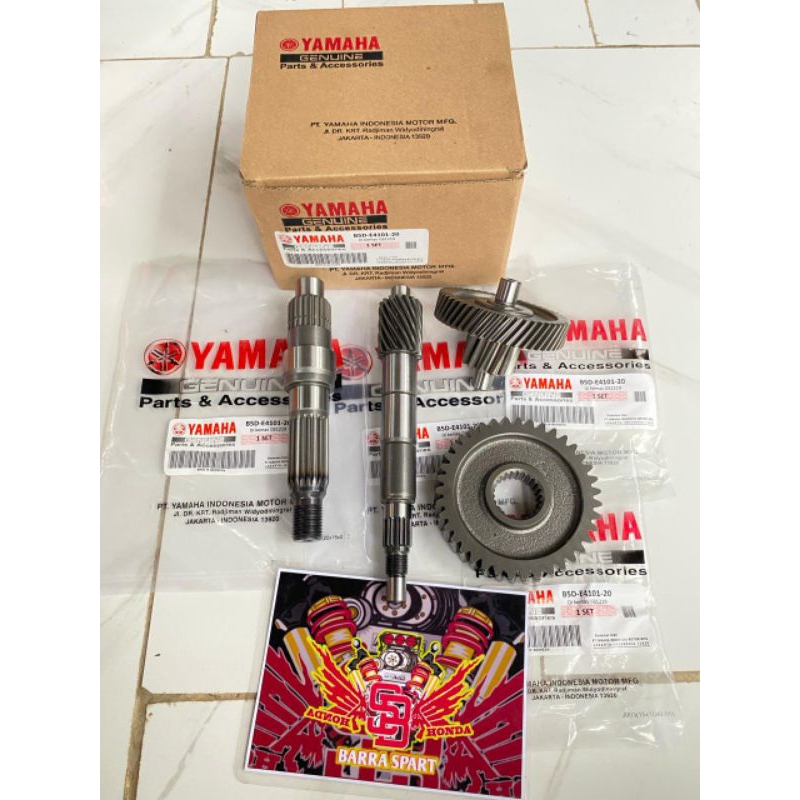 GIGI RASIO KOMPLIT SET YAMAHA FREEGO 125 ORI KODE-B5D