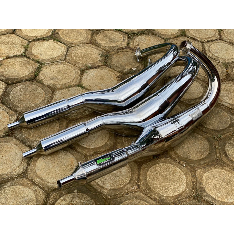 Knalpot b2tm 3v3 chrome knalpot rx king 3v3 knalpot 3v3 semi garapan