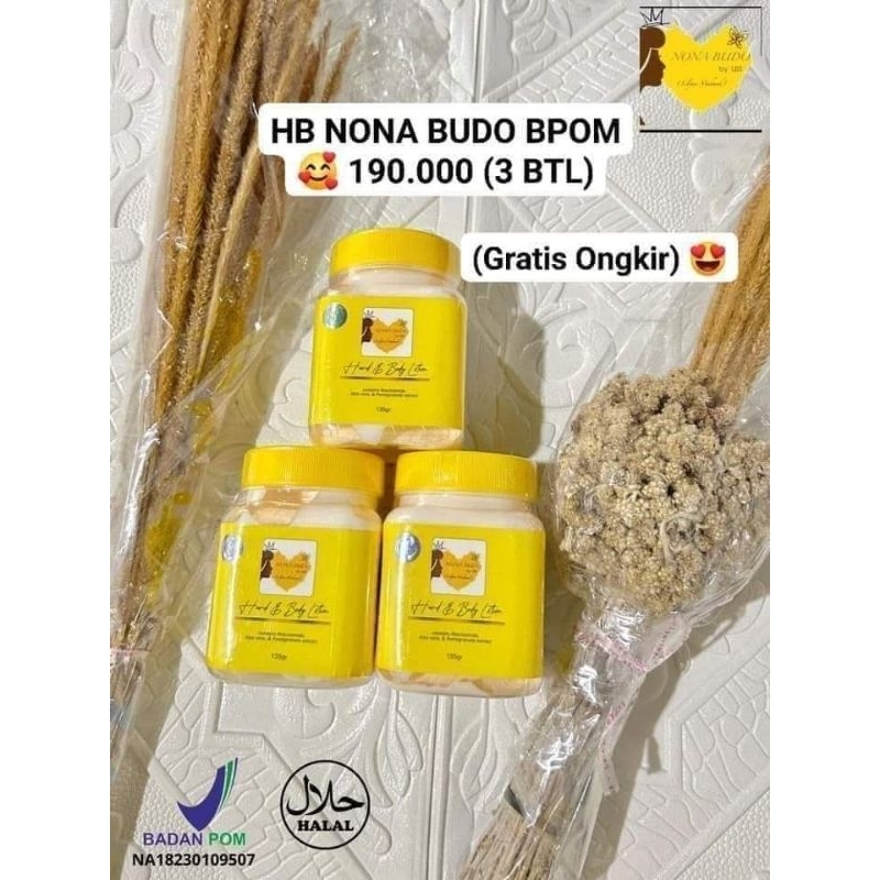 PAKET 3 BOTOL HB NONA BUDO BPOM