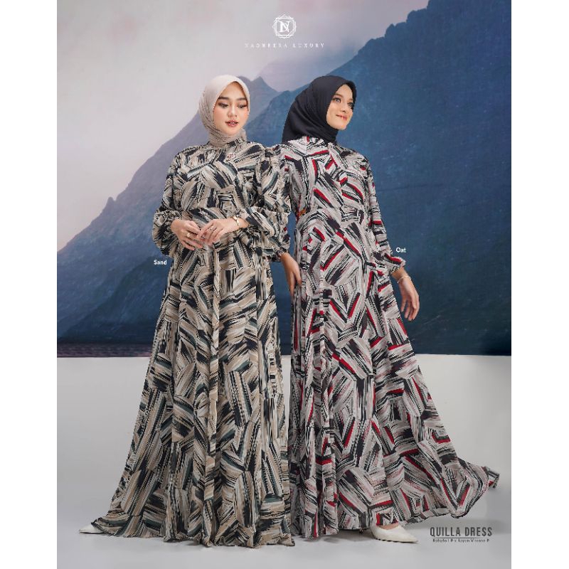 [NEW] ✔️ COD | QUILLA DRESS ▪︎ NADHEERA LUXURY / GAMIS / GAMIS MOTIF / GAMIS BABYDOLL / GAMIS MEWAH 