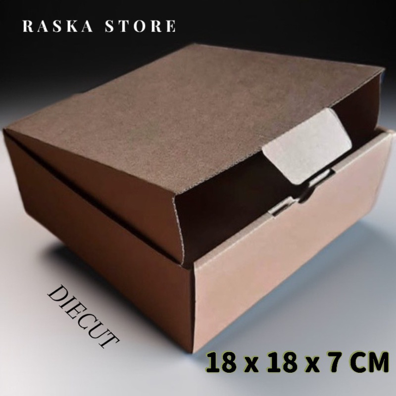 

Kardus - Karton - Box Uk 18x18x7 Cm Model DieCut