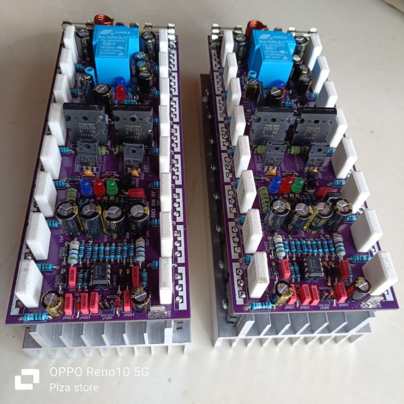 2.Pcs kit driver power socl 506 TEF 2U 20cm 8 set tr final Toshiba lengkap protector speaker tinggal