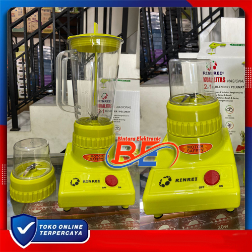Blender Rinrei BR-622 P Blender Plastik 2in1 6 Mata PisauvBlender Pelumat Berkualitas Blender Nasion