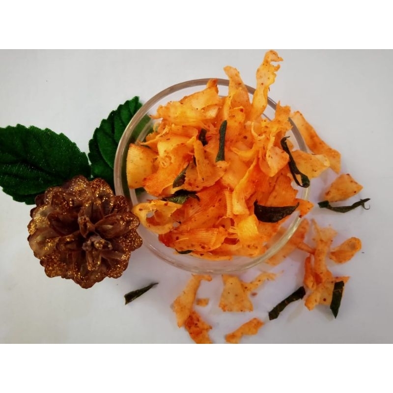 

kriple keripik brekele 500 gram rasa pedas dan daun jeruk