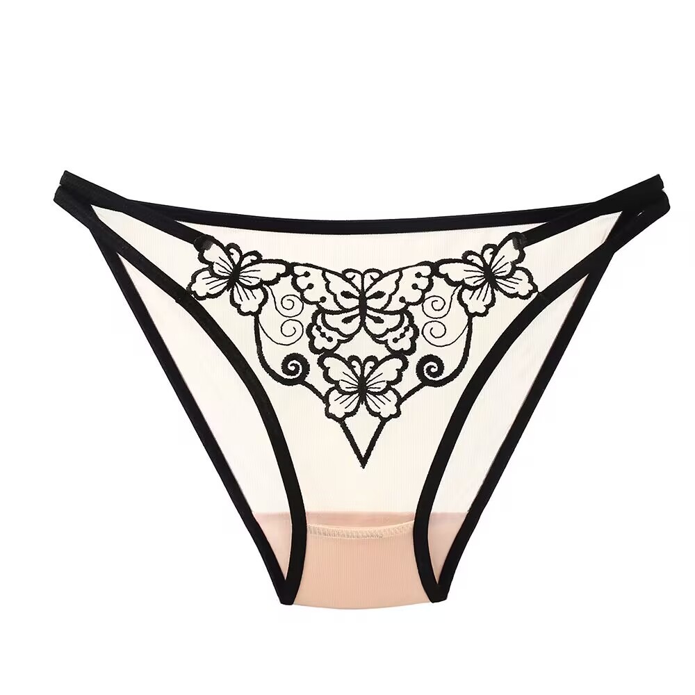 Dezenna Sexy Celana Dalam Wanita Brief Transparan Floral 5C036