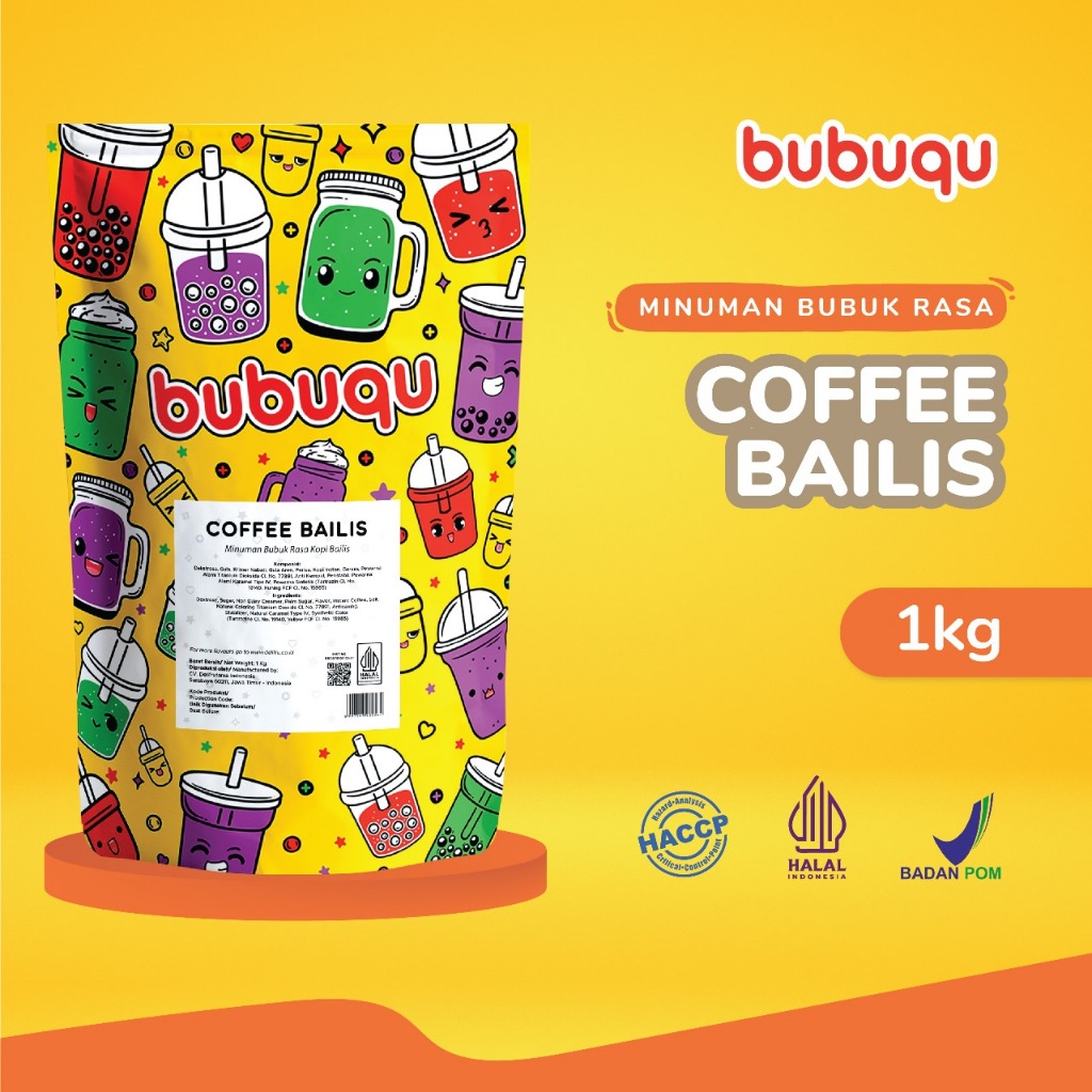 Bubuqu Coffee Baileys Powder Drink 1 Kg - Bubuk Minuman Kopi Bailis