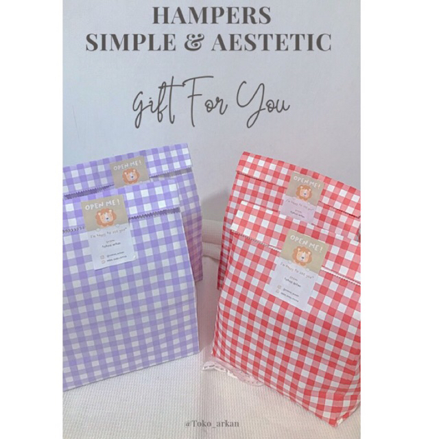 

hampers simple & Aestetic | kado ulang tahun | kado wisuda