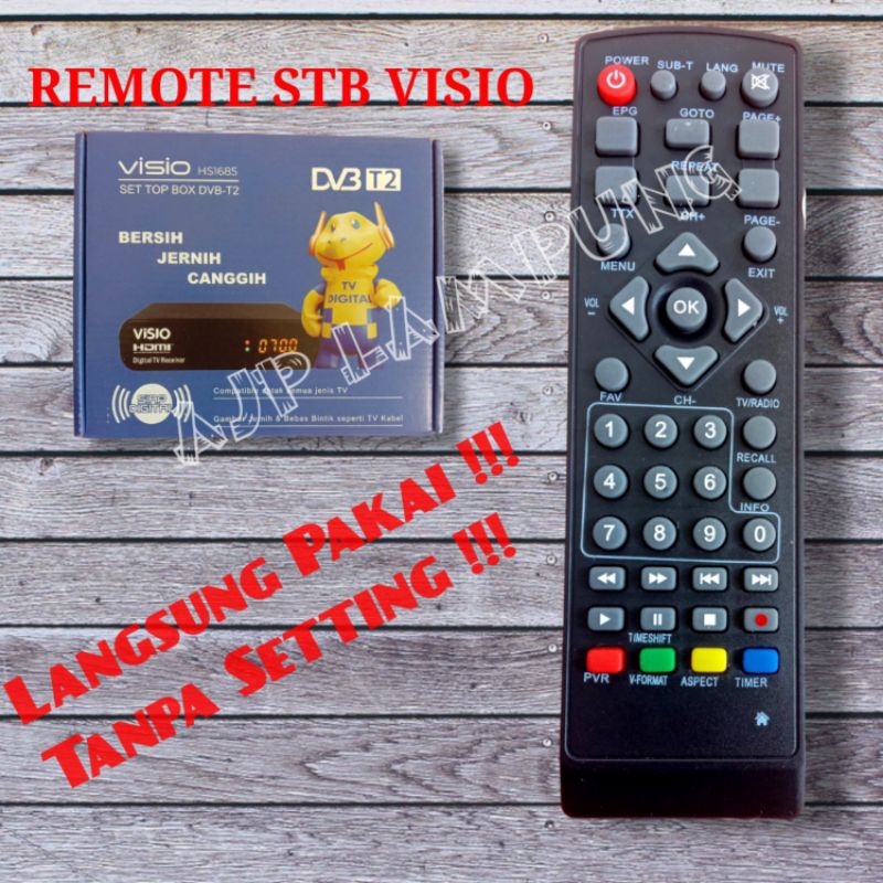 Remote STB VISIO Remot Set Top Box Visio
