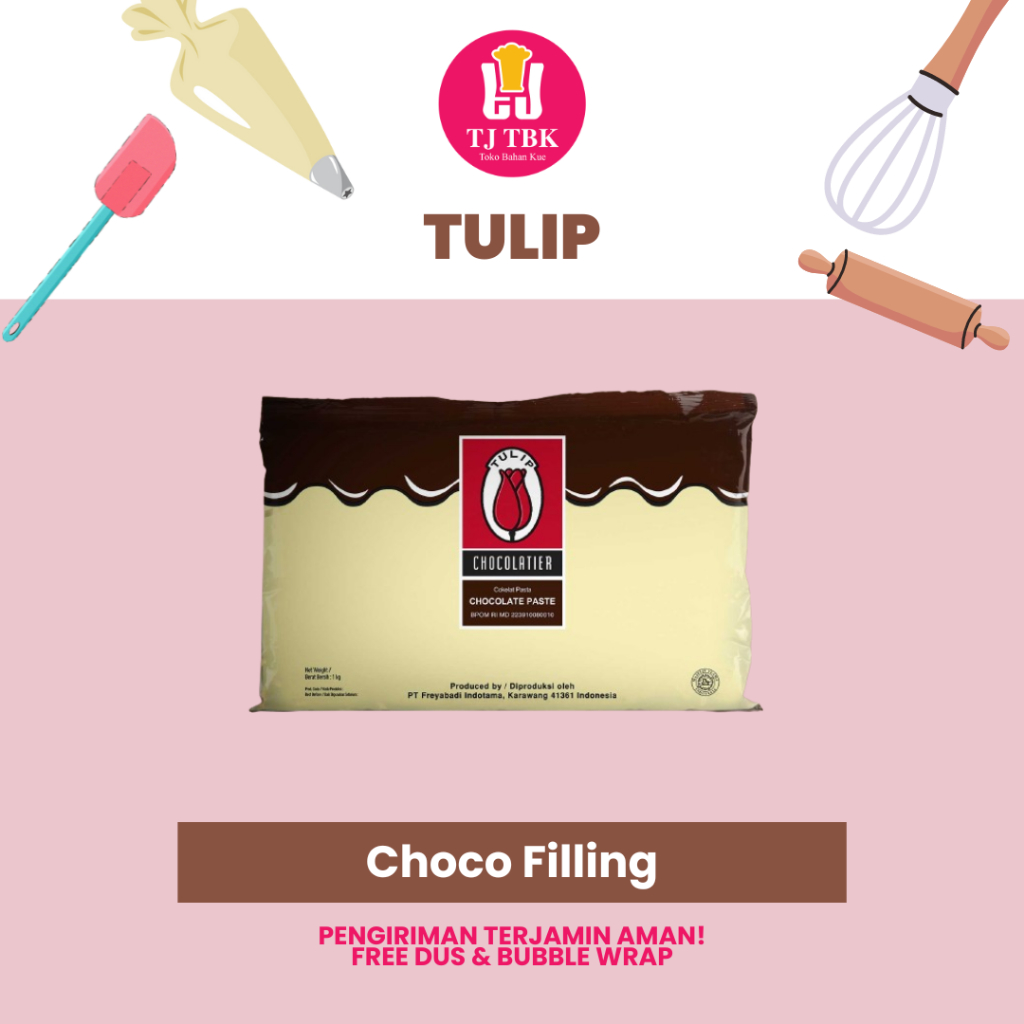 

TULIP Filling Paste Chocolate 1kg (Coklat Pasta) | Toko Bahan Kue TJ