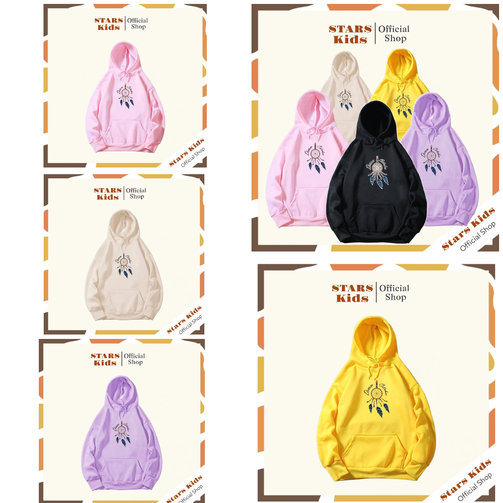 HOODIE SWEATER JAKET ANAK REMAJA CEWEK COWOK 13-18TAHUN DREAM CATCHER / BAJU HANGAT HODI HUDI ANAK T