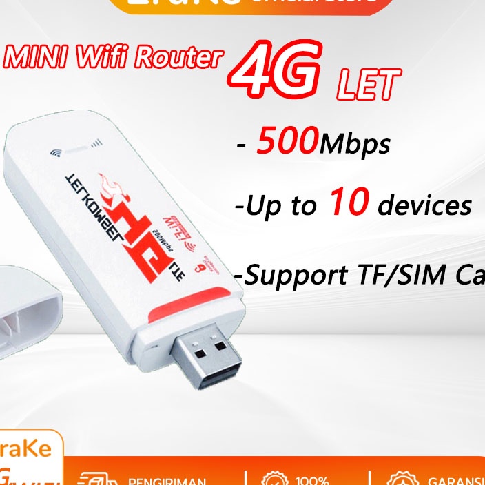 Pilihan Terbaikmu Portable Modem Wifi 4G All Operator USB 5Mbps Unlock Band 1354 Mobile WIFI Portabl