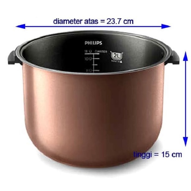 PHILIPS PANCI RICE COOKER INNER POT HD3128  HD3132  HD3127 Original HD3128 HD3132 HD3127