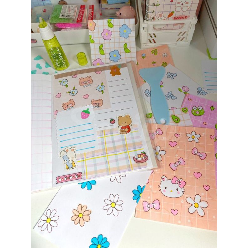 

kertas hias jornal and buku