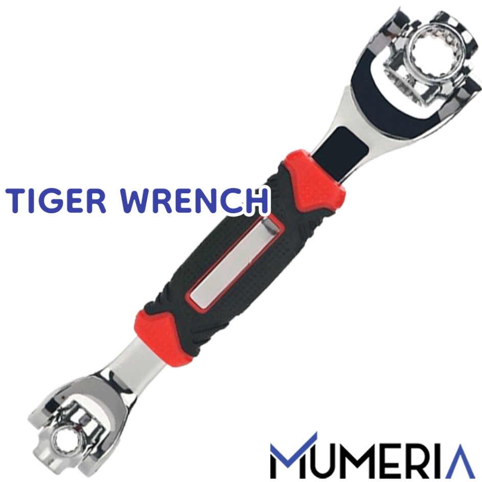 KhB Tiger Wrench Kunci Ring Pas Shock Set Universal Socket Profesional Mobil Motor Serbaguna Pas 48 