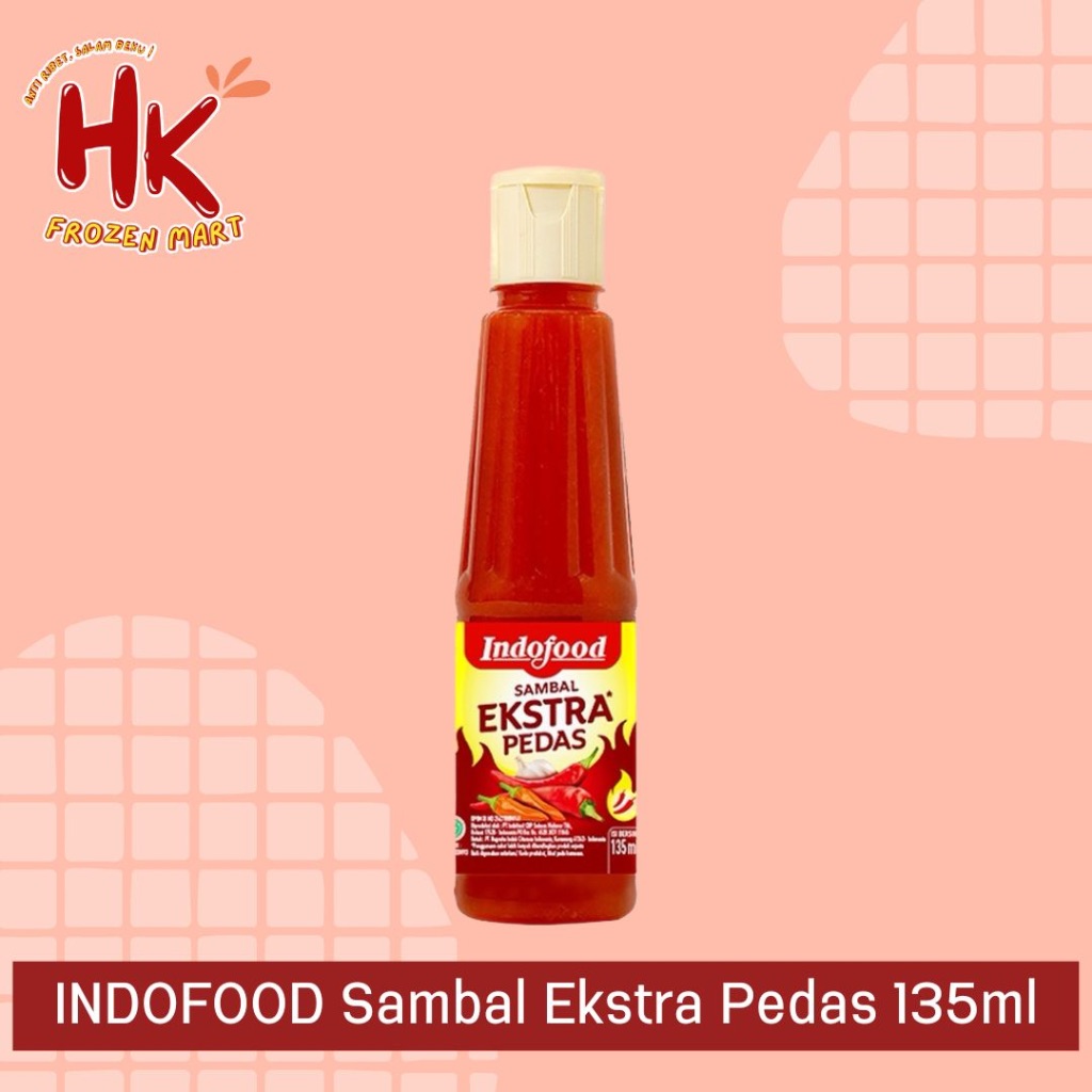 

Indofood Sambal Ekstra Pedas 135ml | saus cabai saos cabe pedas mc lewis abc HK Frozen Mart