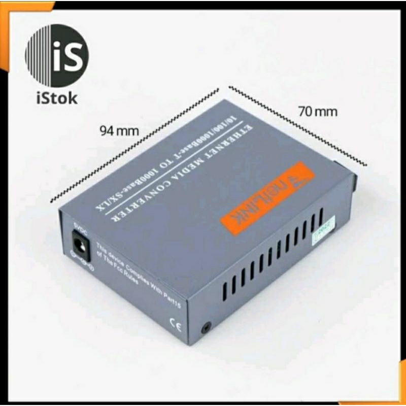 Netlink Gigabit Fiber Optical Media Converter 1000Mbps - HTB-GS-03AB