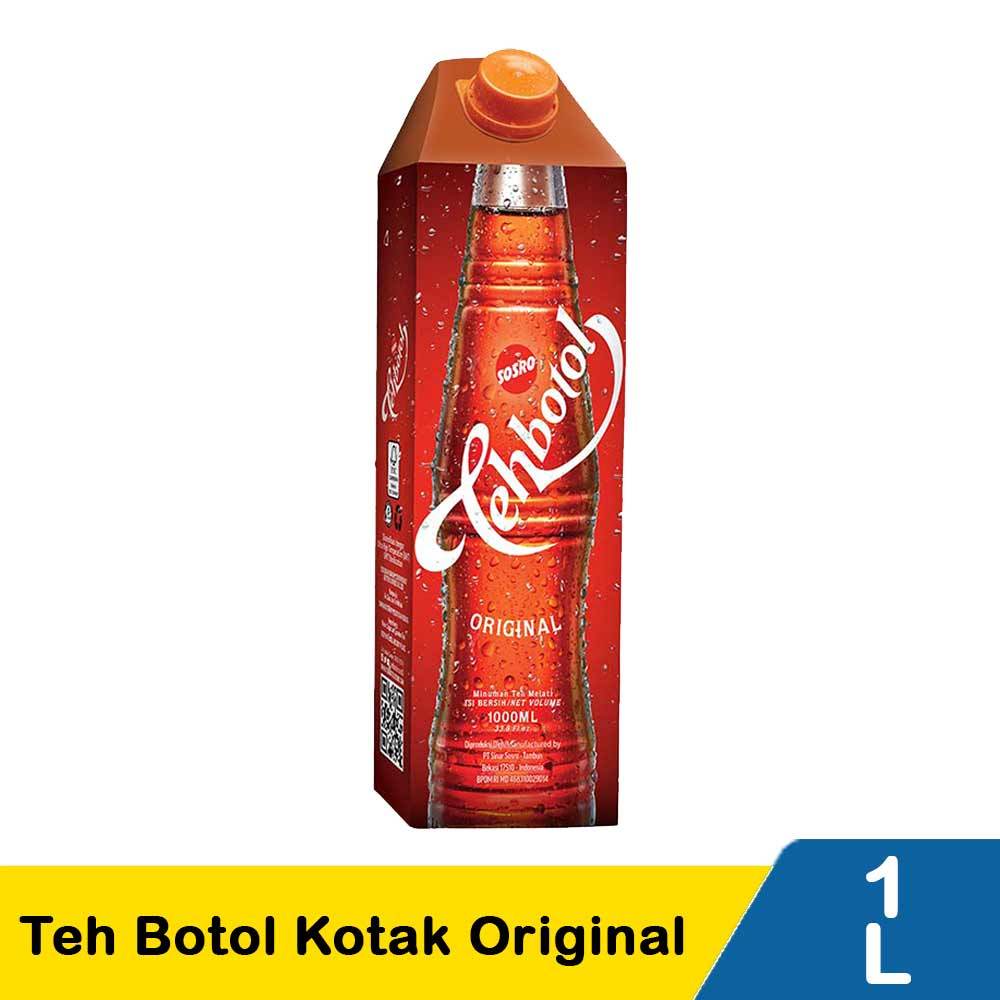 

Sosro Teh Botol Kotak 1L /Dus minuman teh botol sosro