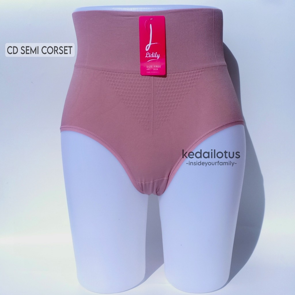 LYDYLY - CD SEMI CORSET /CELANA DALAM WANITA KARET PINGGANG TINGGI #BEST SELLER SEAMLESS PREMIUM