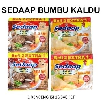 

sedap bumbu kaldu renceng 18 sachet