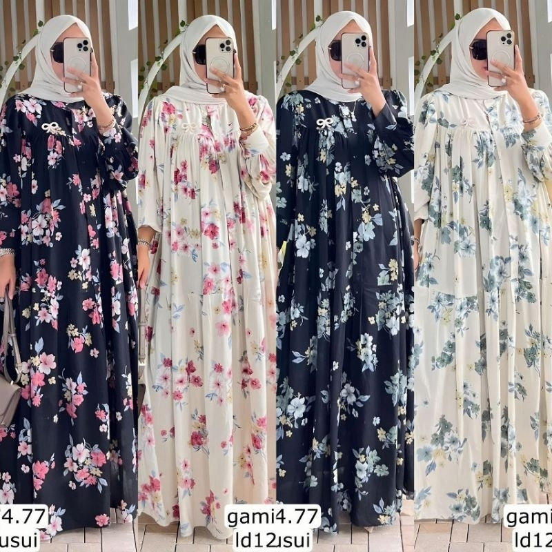 gamis bahan katun adem anak remaja promo 100ribu dapat 3 trendi