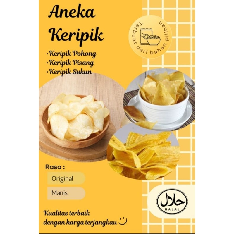 

keripik pisang,keripik pohong,keripik sukun