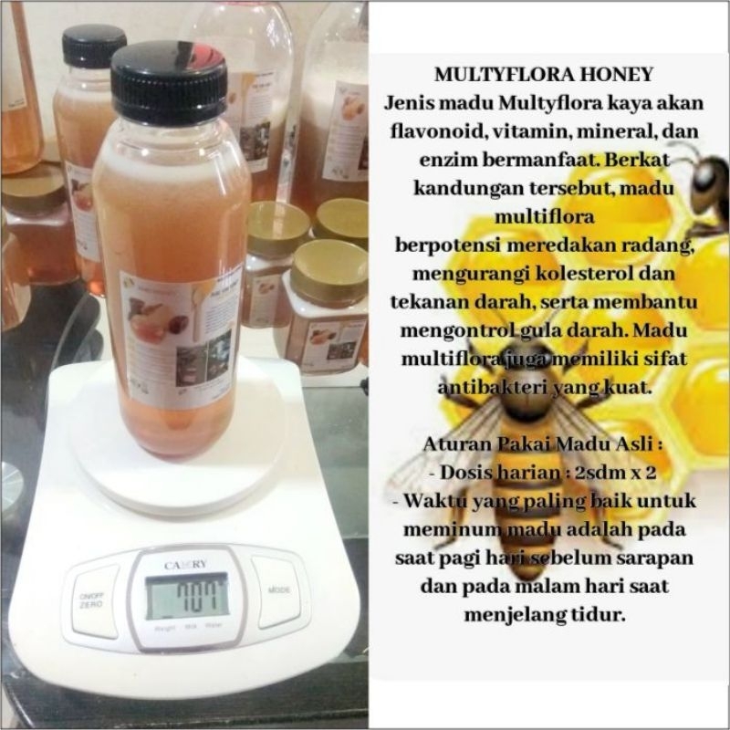 

Multyflora Honey madu ASLI 700gr