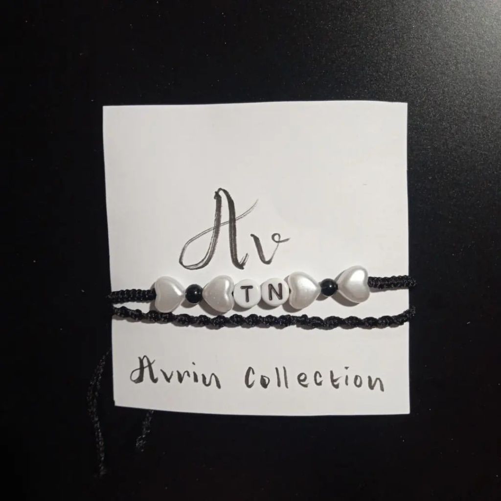 Avrin.co • Beads Bracelet Gelang Inisial Nama Initial Bracelet