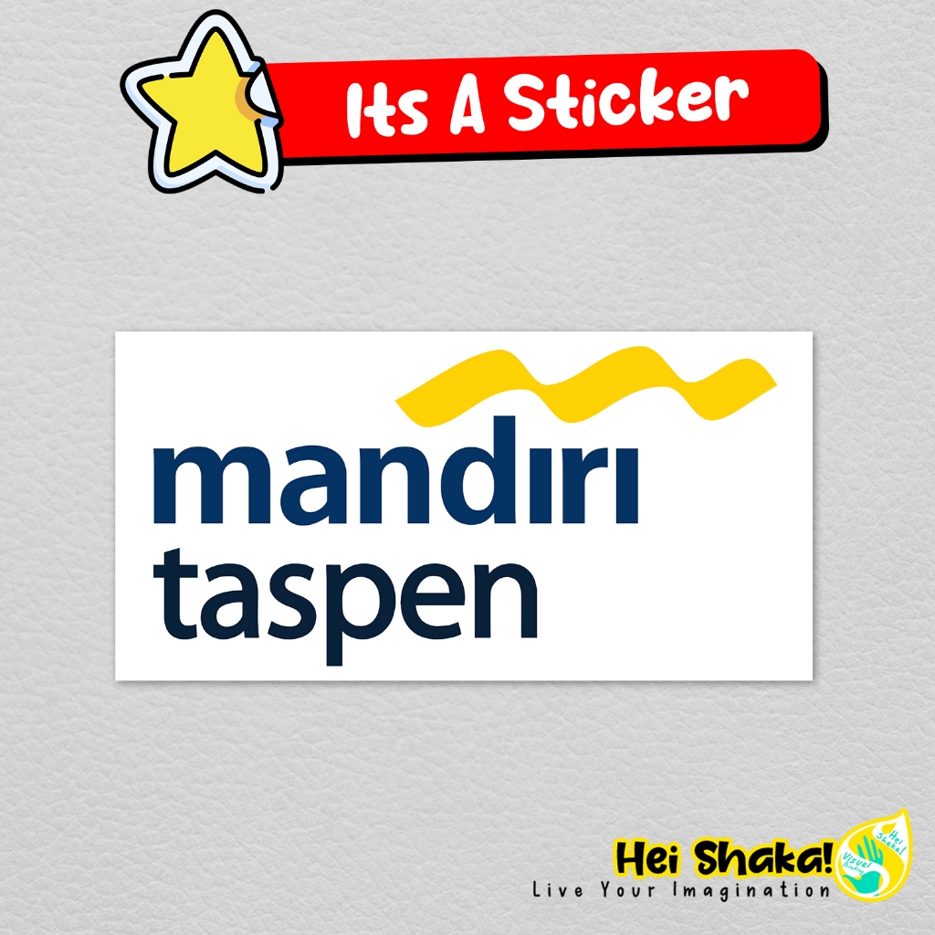 

Stiker Mandiri Taspen Sticker Bank Vinyl Anti Air