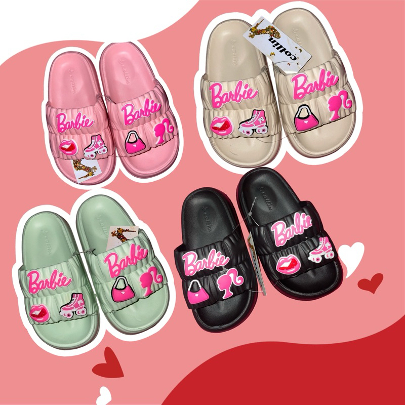 Sendal barbie anak perempuan collin,sendal Slip-on sendal lucu