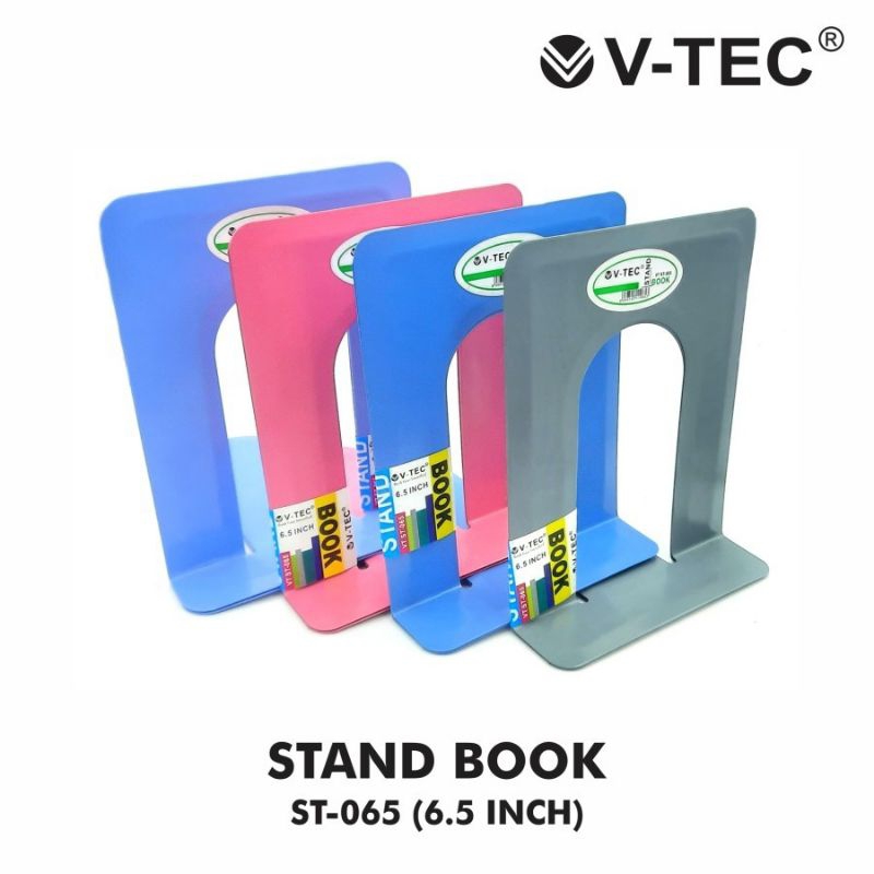 

STAND BOOK V-TEC ST-065 PENYANGGA SANDARAN BUKU BERDIRI DEPAN BELAKANG