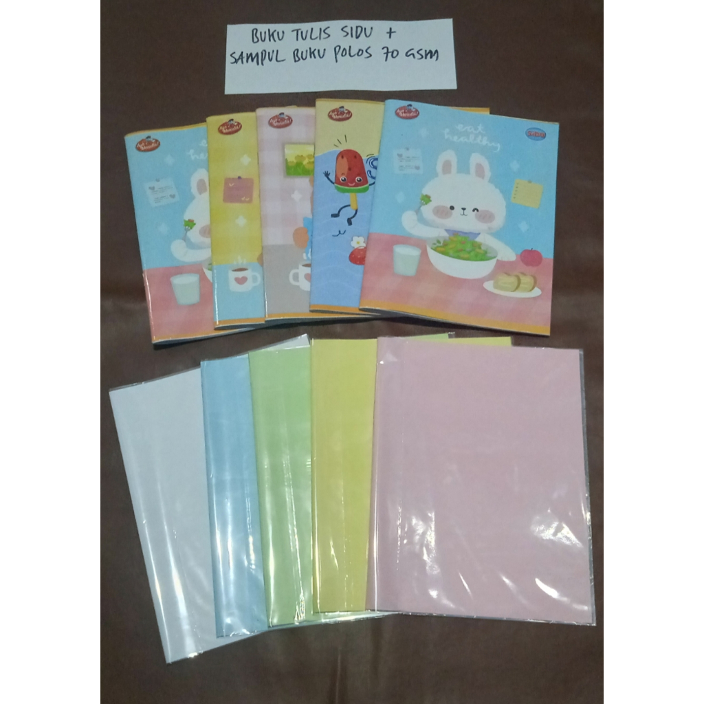 

Buku Tulis Sidu + Sampul Polos 70 GSM