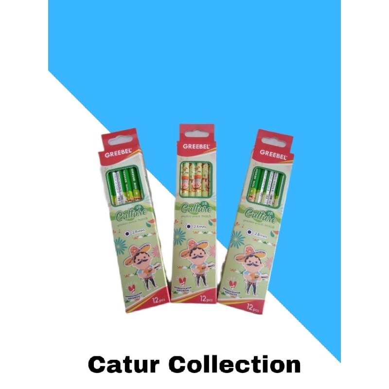

GREEBEL Pensil Kayu Lulus Uji Komputer/Pensil 2B 7031 culture (Isi 12 Pcs)