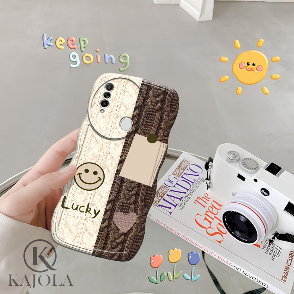 Case Gelombang OPPO A31 Motif Aesthetic Bahan Softcase silicon Lentur - Skin / Casing Handpone - Ces