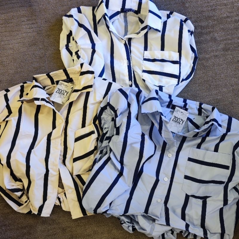 kemeja bkk/pakaian wanita/baju bkk/kemeja wanita/crop shirt/baju bangkok/baju bangkok murah