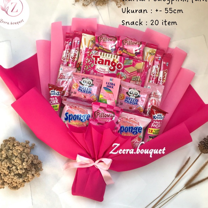 

V44859 B15 Bucket snackbuket snackbouquet INCLUDE Greeting cardpacking
