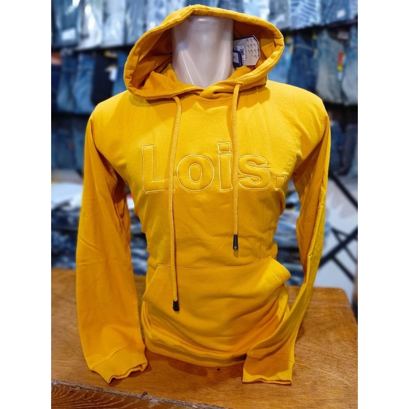 jaket hoodie pria lois original