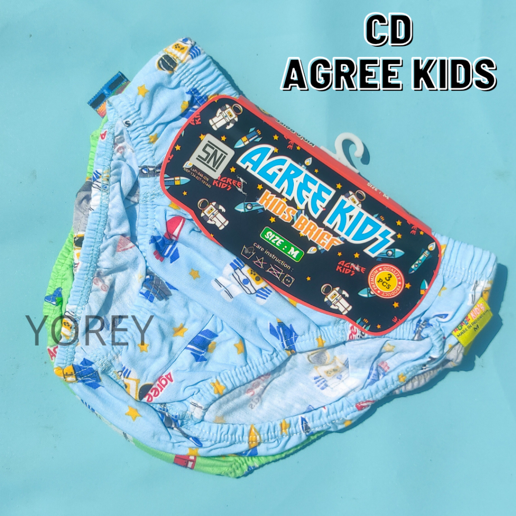 CELANA DALAM AGREE KIDS CA40/ CELANA DALAM ANAK LAKI MOTIF CD ANAK LAKI LAKI AGREE KIDS CA40 CD AGRE