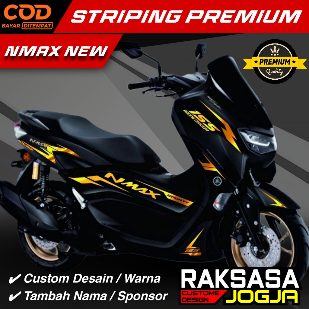 STRIPING NMAX NEW THAILAND TRANSPARAN BAHAN VINIL MAX DECAL 13
