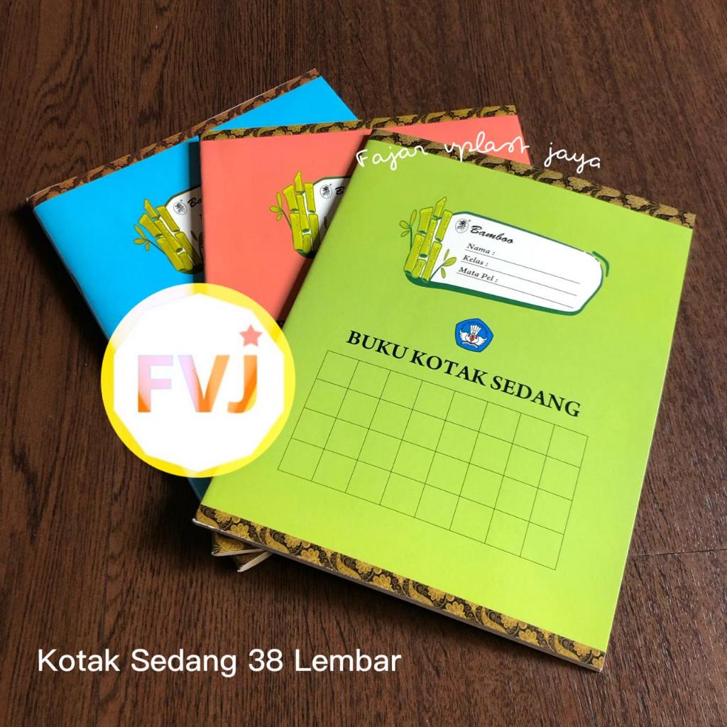 

Bamboo Buku Kwarto 38 Kotak Sedang [1 pak/10 buku]