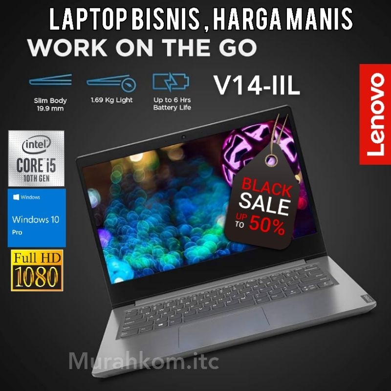 Laptop Lenovo V14 IIL Core i5-1035G1 8Gb Ssd 256Gb/512Gb 14" Windows pro