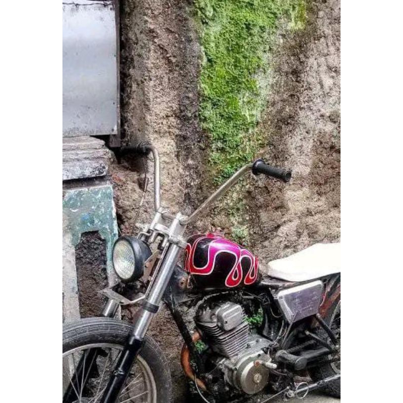 Stang Custom Chopper British Lowrider Avehanger Model Lurus Stang Tradisional Chrome