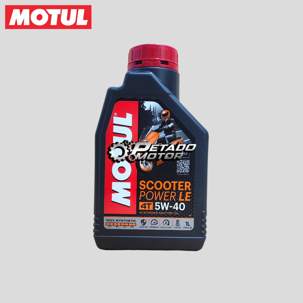 Oli Motul Scooter POWER LE SAE 5W-40 API SN JASO MB 1 Liter