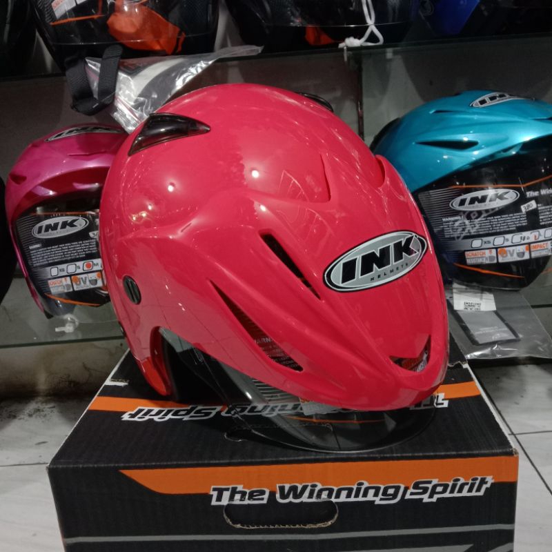 HELM INK CX-22 SPORT SOLID - MAGENTA || INK CX-22 ORIGINAL || HELM OPEN FACE