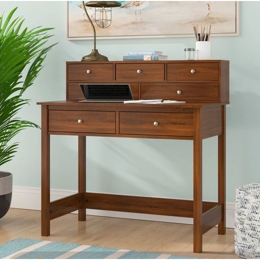 Meja Kerja Minimalis Jati / Meja Belajar minimalis jati solid natural