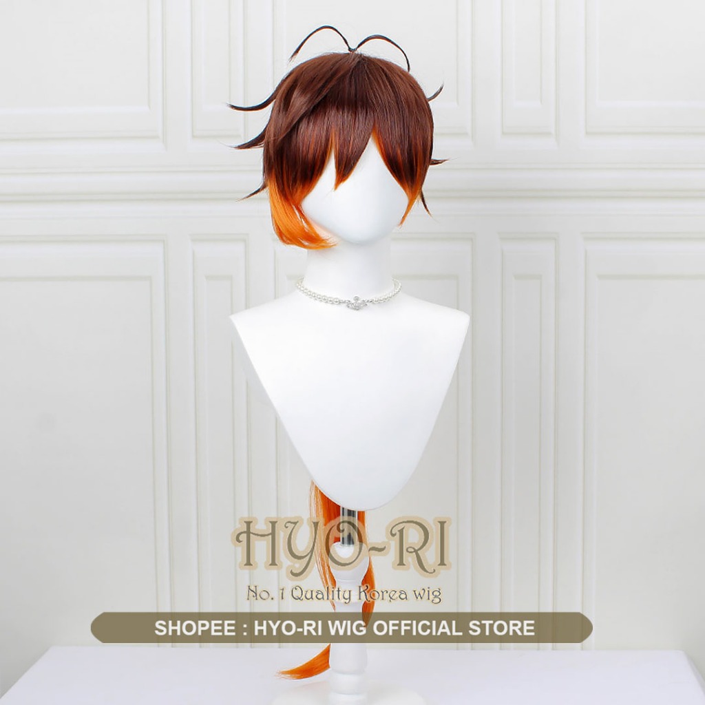 HYO-RI WIG : WIG ZHONGLI WIG ZHONG LI WIG COSPLAY GAME GENSHIN IMPACT