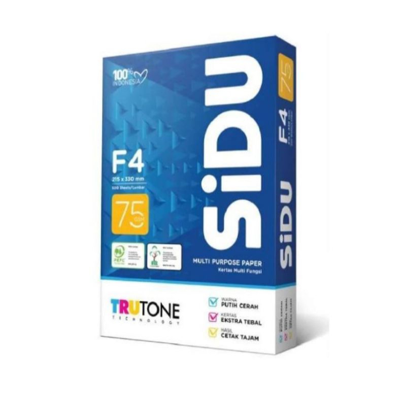 

Kertas HVS F4 sidu 75/70gsm