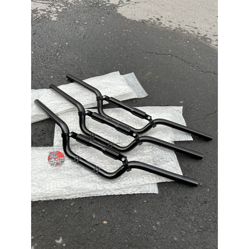 Stang copy daytona tipe medium black palang stang sedang stir almunium medium hitam